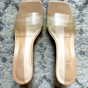 Zara transparent sandals